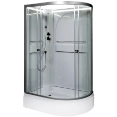 Душевая кабина Deto L 520 L N 120х80 с LED подсветкой